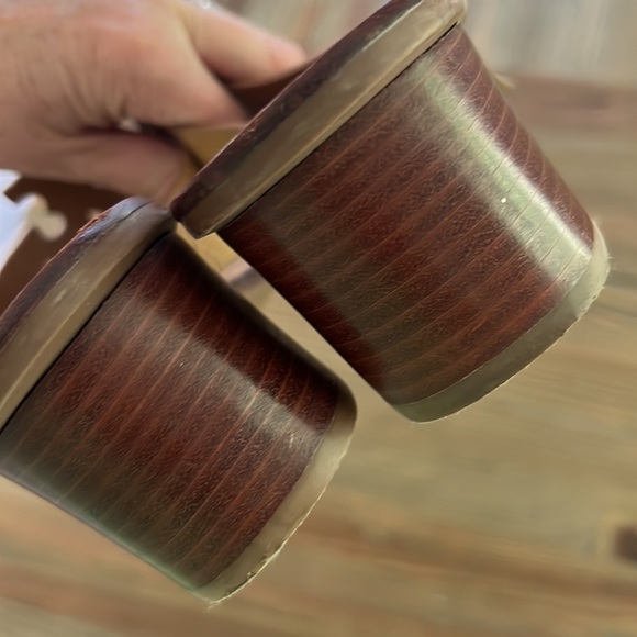 NIB- Tory Burch Sandals Block Heels 10- - Picture 10 of 13